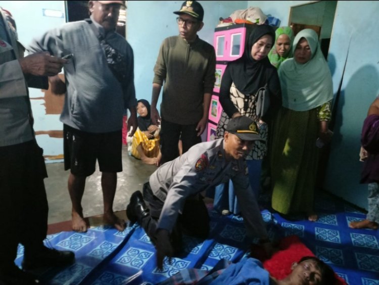 Heboh...! Penemuan Mayat Di Muara Sungai Tamuku Bone-Bone Luwu Utara Sulawesi Selatan,Ada Luka Gores Dileher