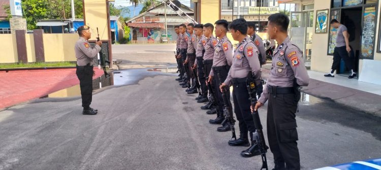 Polres Luwu Utara Melakukan Latihan Dan Pengenalan Senpi Laras Panjang