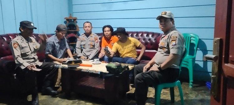 Warga Rongkong Apresiasi Kapolsek Limbong Polres Luwu Utara Atas Gerak Cepat Imbau Masyarakat  Akan Terjadinya Longsong