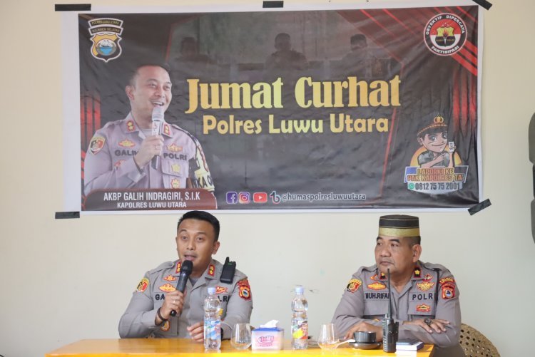 Dengarkan Aspirasi Para Ketua RT Kapolres Luwu Utara Laksanakan Jumat Curhat