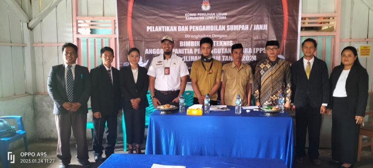 KPU Luwu Utara Lantik 519 PPS Di Tiga Tempat Terpisah