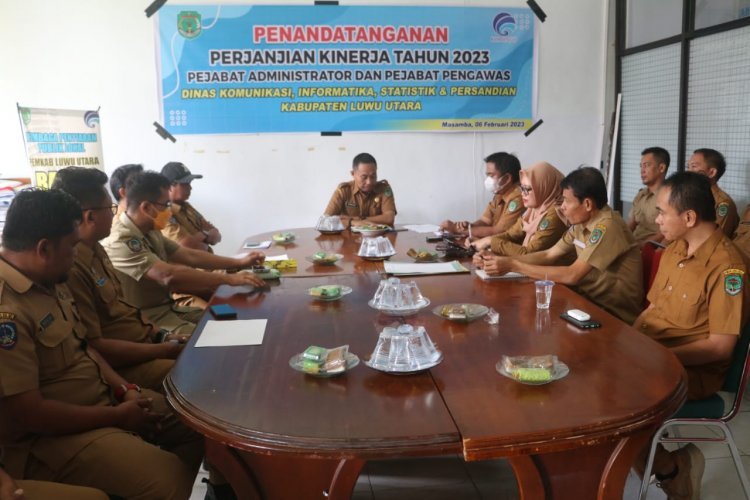 Rapat Perdana, Ini Penekanan Kadis Kominfo Luwu Utara terhadap Humas dan IKP