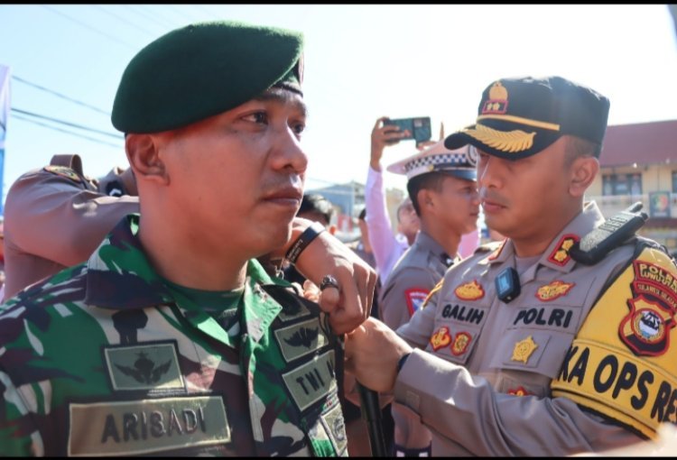 Polres Luwu Utara Laksanakan Apel Gelar Pasukan Ops Ketupat 2023