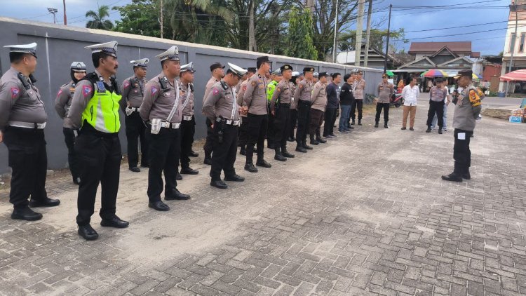 Polres Luwu Utara Laksanakan Apel kesiapan Kepulangan Jamaah Haji