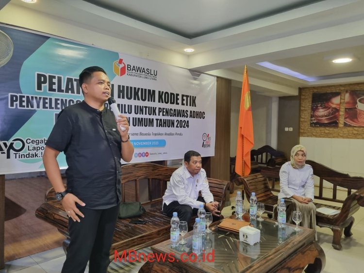 Bawaslu Luwu Utara Gelar Pelatihan Hukum Kode Etik Bagi Pengawas Adhoc