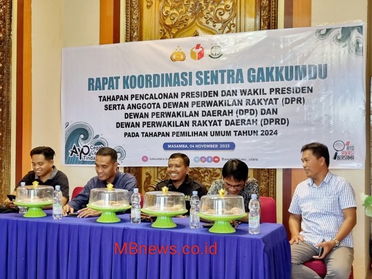 Bawaslu Luwu Utara Laksanakan Rapat Koordinasi Sentra Gakkumdu