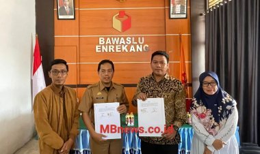Bawaslu dan Dinas Kominfo Enrekang Teken Kerjasama Publikasi Kepemiluan
