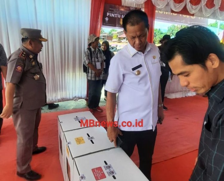 Pj Bupati Enrekang Hadiri Simulasi Pemungutan dan Penghitungan Suara Pemilu 2024