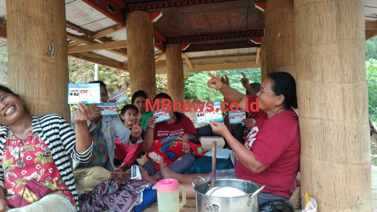 Garda TPS Bergerak1912 Door to Door Sosialisasikan Prabowo Gibran di Sulsel