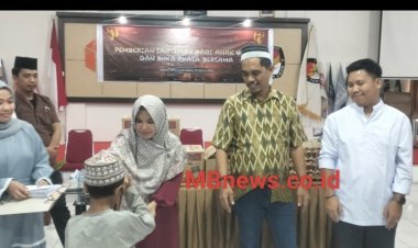 KPU Luwu Utara Gelar Bukber dan Beri Santunan Ke Anak Yatim Pesantren Hidayatullah
