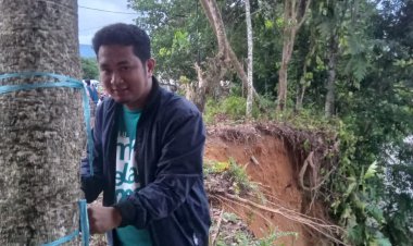 Jalan Hampir Amblas Akibat Luapan Sungai,Warga Desa Jalajja Luwu Timur Harap Pemerintah Tidak Tinggal Diam