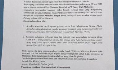 Muhammadiyah Kota Makassar Layangkan Surat Tolak Kehadiran THM W Super Club Milik Nikita Mirzani dan Hotman Paris