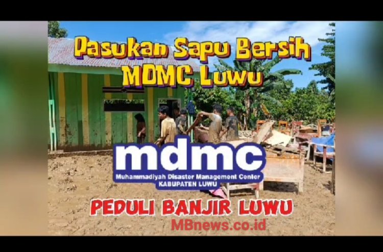 MDMC Luwu Buka Posyan di Kecamatan Suli Barat Siap Sedia Sapu Bersih Sarana Publik