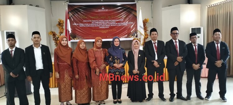 KPU Luwu Utara Resmi Lantik 75 Anggota PPK Pada Pemilihan Kepala Daerah Tahun 2024