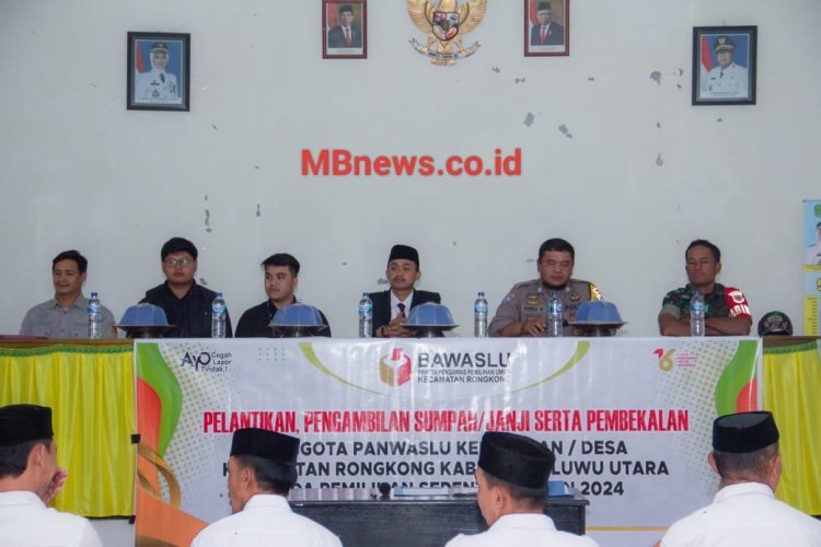 Ketua Panwas Rongkong Luwu Utara Tekankan PKD Usai Dilantik Utamakan Pencegahan Berbasis Kultural dan Persuasif