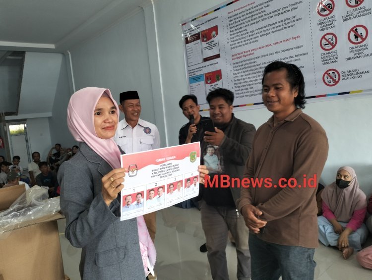 KPU Luwu Utara Resmi Melakukan Sortir dan Pelipatan Surat Suara Pemilihan Kepala Daerah 2024