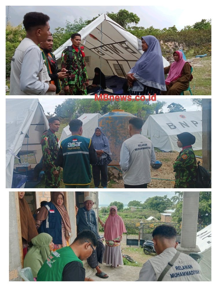 Banjir Melanda Desa Tablolong Kupang NTT, Relawan Muhammadiyah Turun Tangan Membantu Warga Terdampak