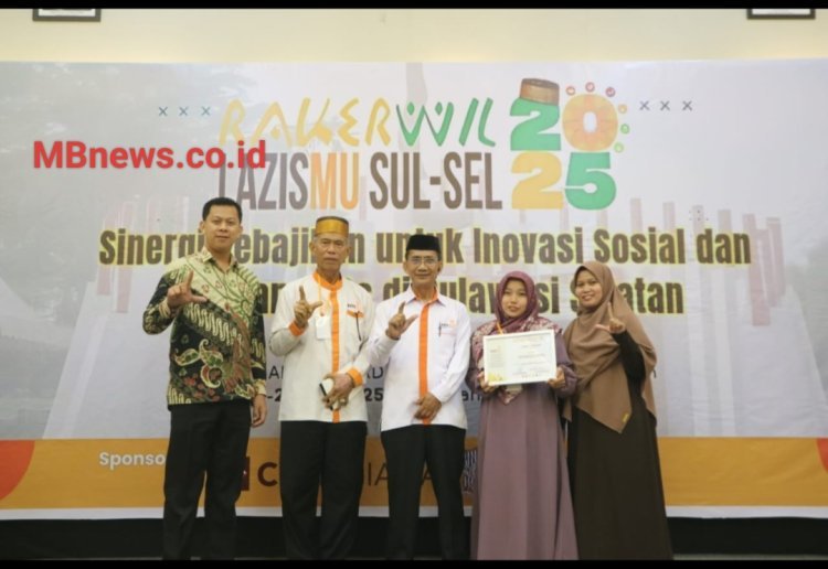 Lazismu Enrekang Terima Penghargaan Lazismu Awards 2025 Kategori Penghimpun Terbaik